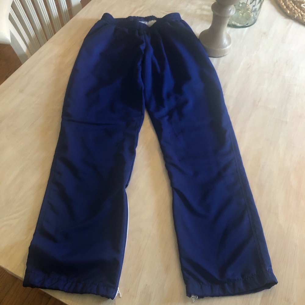 Ladies blue Varsity jogging pants. Size small